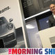 Stock operator Deutsche Boerse AG’s CEO Theodor Weimer, left, looks on as Oliver Blume, CEO of Porsche and Volkswagen, speaks during Porsche’s initial public offering presentation at the Frankfurt Stock Exchange on Thursday morning.